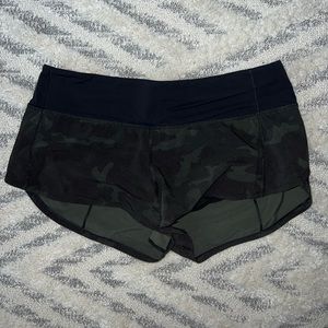 Lululemon Camo Speed Up Shorts